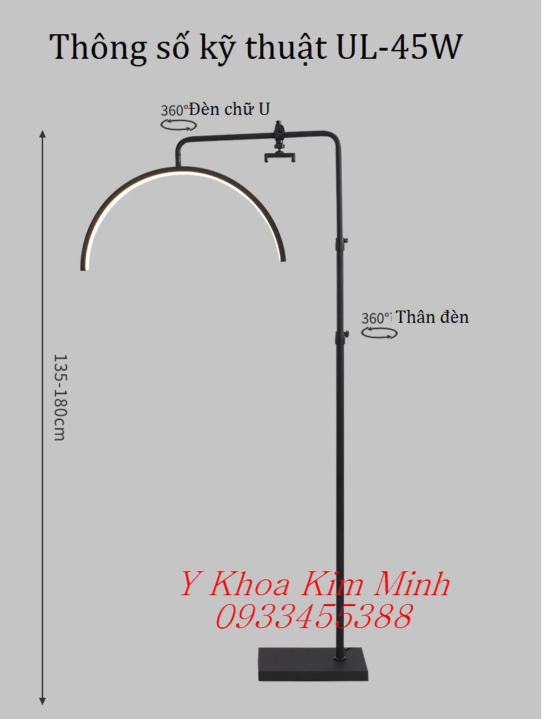 Thông số đèn chữ U Led UL-45W