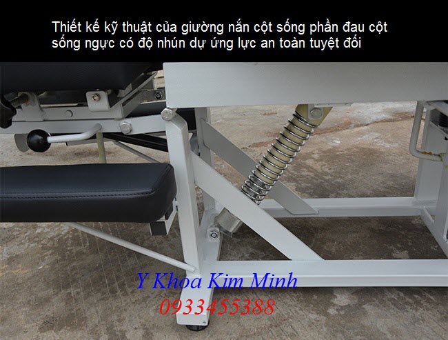 Thông số kỹ thuật giường nắn chỉnh cột sống lưng cổ ngành vật lý trị liệu - Y Khoa Kim Minh