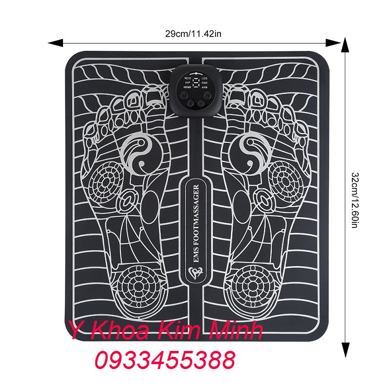 Thông số kỹ thuật thảm xung điện mát xa chân JDK