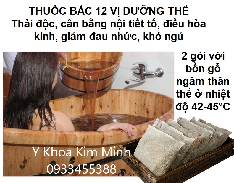 Thuốc bắc 12 vị tắm dưỡng thể