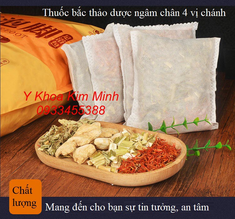 Thuốc bắc ngâm chân thảo dược 4 vị đang bán chạy tại Y Khoa Kim Minh