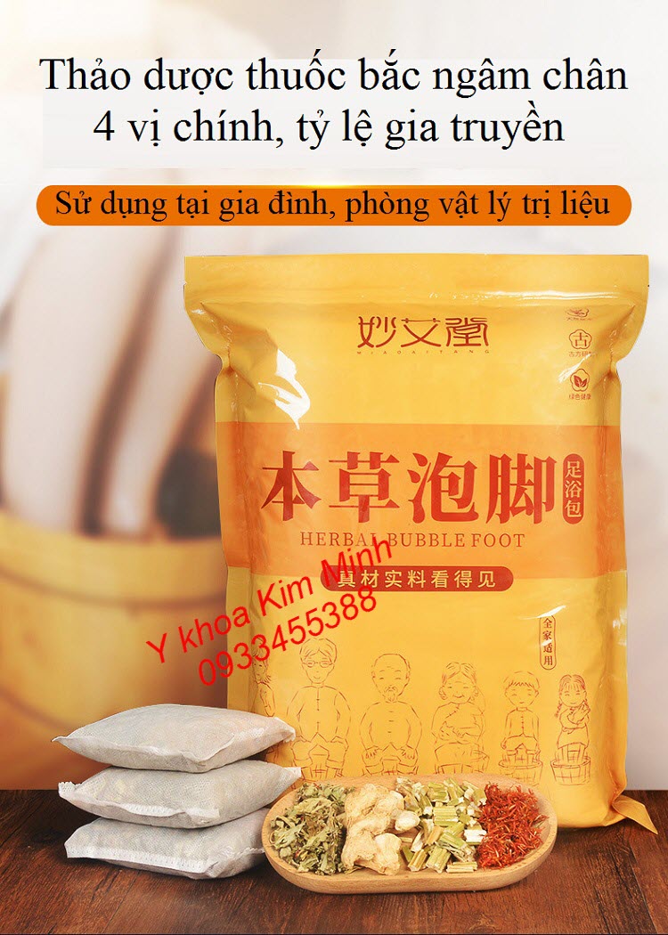Thuốc bắc ngâm chân chữa bệnh gia truyền gồm 4 vị bán tại Tp.HCM - Y Khoa Kim Minh