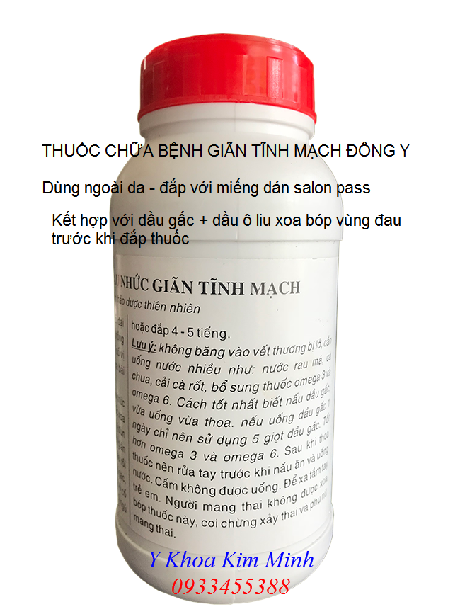 Thuốc chữa giãn tĩnh mạch Đông y gia truyền Việt Nam bán tại Tp Hồ Chí Minh - Y Khoa Kim Minh 0933455388