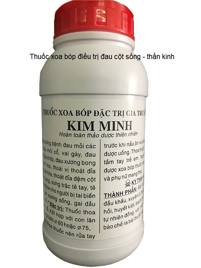 Thuốc xoa bóp Đông y làm mềm giãn gân, giảm đau khớp kết hợp với máy xung kích điều trị 2 đầu phát - Y khoa Kim Minh