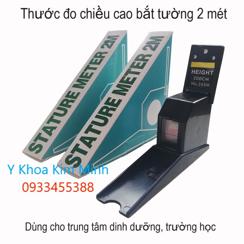Thước đo chiều cao trẻ em bắt tường 2 mét