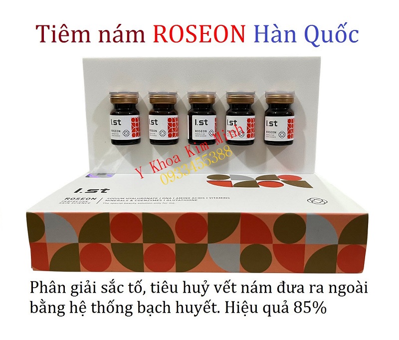 Tinh chất Roseon Hàn Quốc hỗ trợ điều trị da nám bằng phương pháp tiêm trưc tiếp