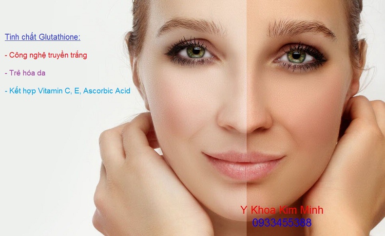 Glutathione su dung vien uong, tiem filler, truyen trang, meso cua My, Han Quoc cung cap boi Y Khoa Kim Minh