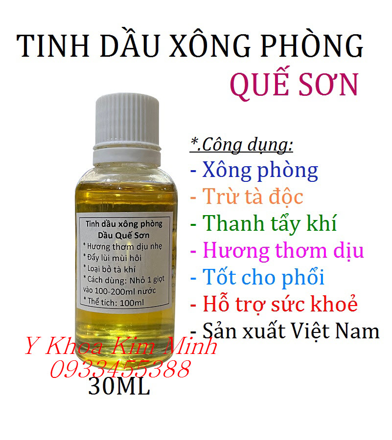 Công dụng chính của tinh dầu xông phòng Quế Sơn
