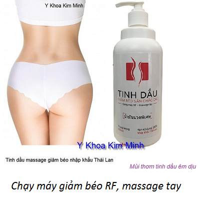Tinh dầu massage chạy máy giảm béo RF 40K bán giá sỉ tại Y Khoa Kim Minh