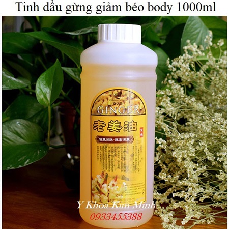 Tinh dầu gừng masage trị liệu giảm đau, làm ấm cơ thể, thông mạch