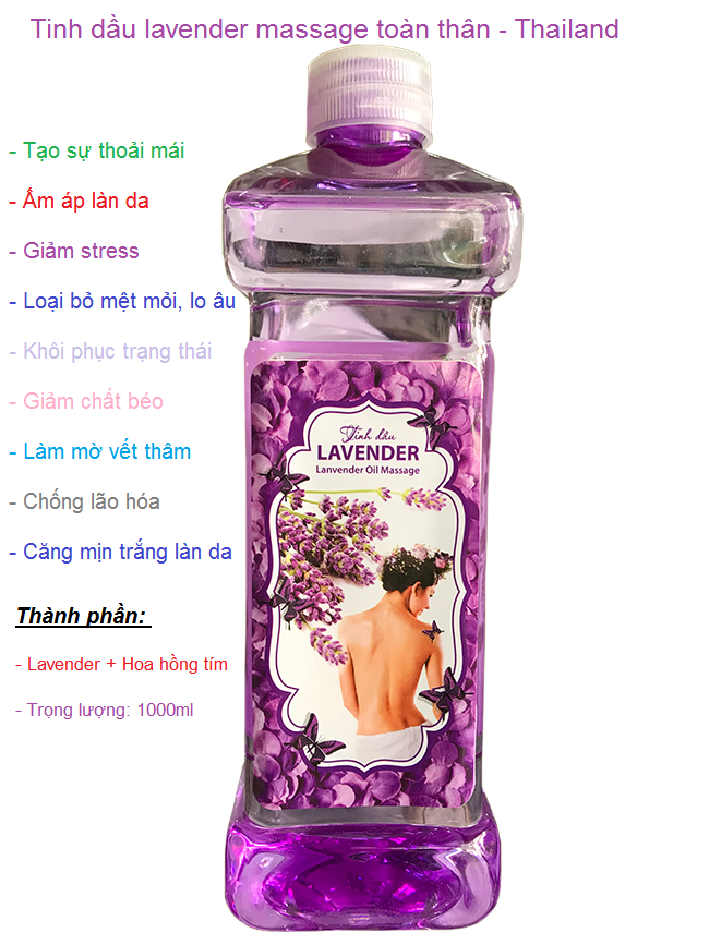 Tinh dầu Lavender massage body - Y khoa Kim Minh Tinh dau massage body lanvender Thai Lan ban tai Tp HCM - Y khoa Kim Minh
