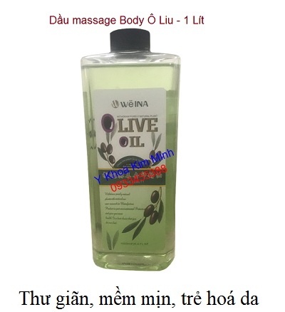 Tinh dầu massage body olive có mùi thơm nhẹ, nhẹ nhàng làm mịn da, căng bóng da, trẻ hoá da - Y khoa Kim Minh Tinh dầu massage body, tinh chất dầu ô liu làm mềm mịn da, căng bóng, trẻ hoá da body - Y khoa Kim Minh