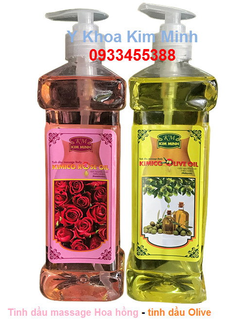 Tinh dau massage Hoa Hồng trẻ khỏe da - Tinh dầu massage body Oliv trắng mịn da Tinh dau massage body hoa hong tre khoe da - Tinh dau massage oliv trang sang min da Y khoa Kim Minh 0933455388
