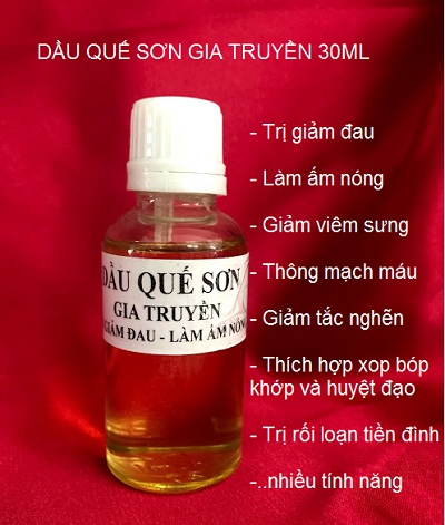 Tinh dầu massage giảm đau, trừ ta, tăng cường đề kháng sức khoẻ, tinh dầu quế sơn sản xuất tại Việt Nam - Y khoa Kim Minh