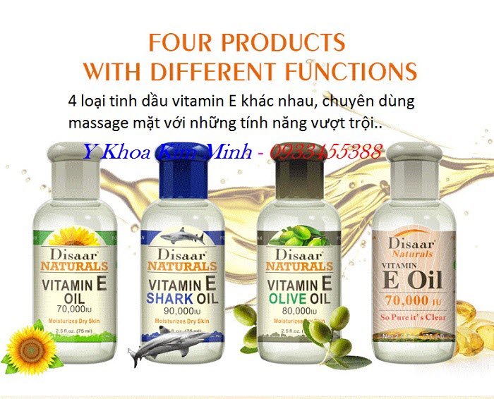 Tinh dầu vitamin E dùng massage mặt bán ở đâu tại Tp Hồ Chí Minh - Y khoa Kim Minh