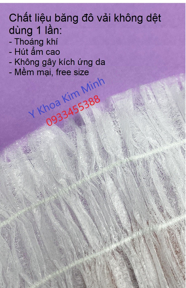 Băng đô vải không dệt dùng 1 lần được các spa thẩm mỹ viện sử dụng nhiều
