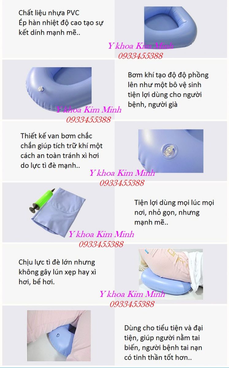 Tính năng kỹ thuật của bô vệ sinh dùng cho người bệnh nằm liệt giường, người già yếu BVS-301 - Y Khoa Kim Minh