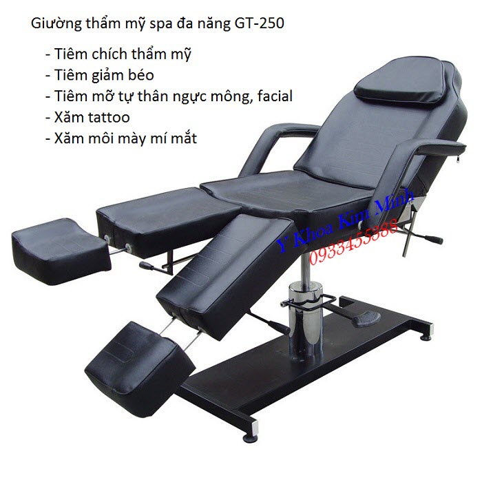 Tính năng, công dụng của giường tiêm thẩm mỹ spa GT-250 bán tại Y Khoa Kim Minh