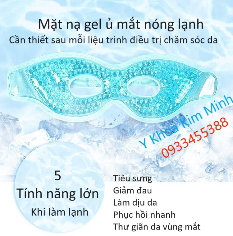 Tính năng của gel ủ mắt nóng lạnh sử dụng sau điều trị phẫu thuật thẩm mỹ chăm sóc da