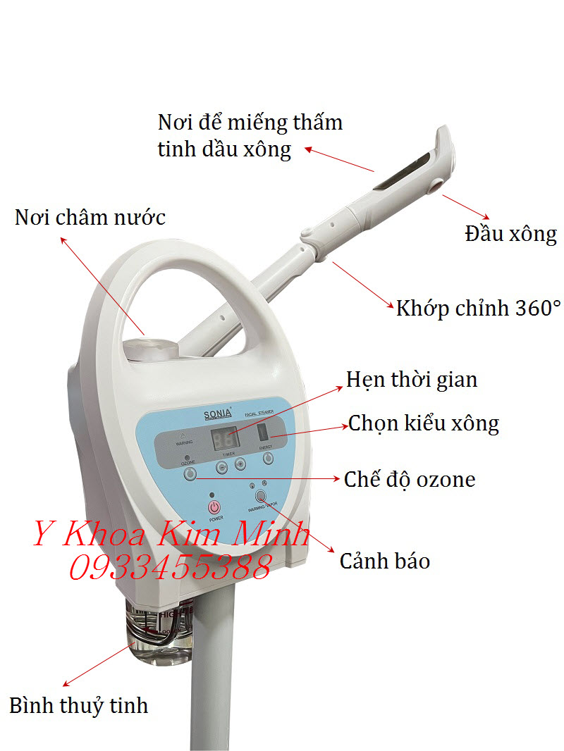 Đặc tính kỹ thuật máy xông một cần sonia