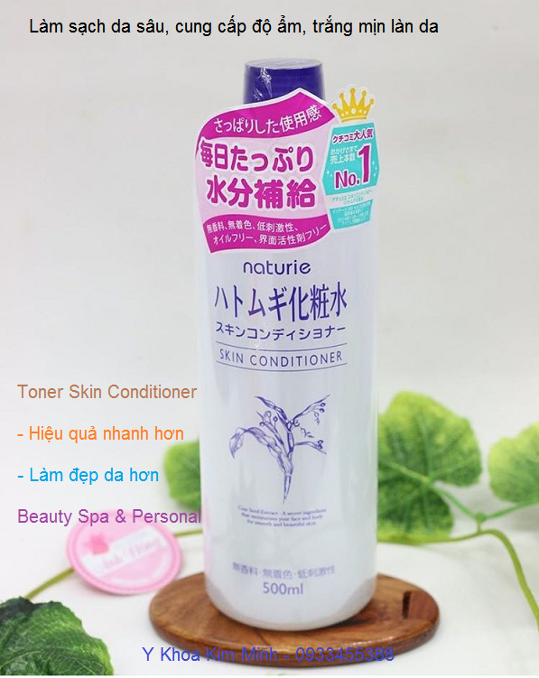 Toner khoang chat lam sach da, sang da, giam mun, tre hoa da nhap khau nhat ban Y khoa Kim Minh ban tai tp hochiminh