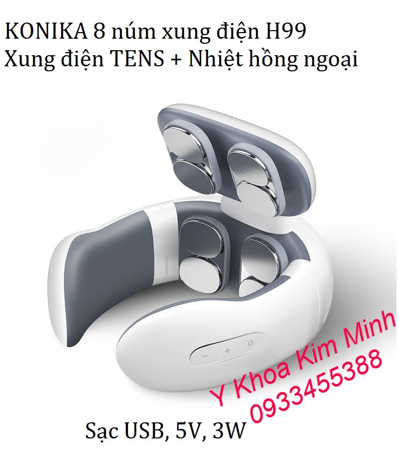 Thiết bị điều trị đau cổ vai gáy Konika 8 núm H99 bán ở Y Khoa Kim Minh