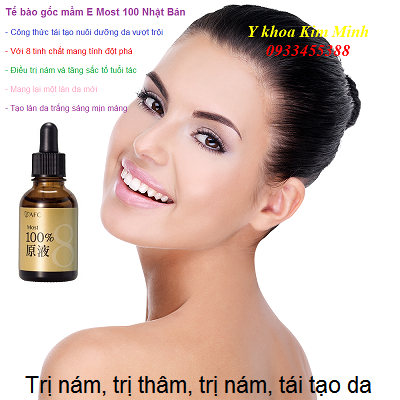 Tế bào gốc mầm E trị thâm nám, dưỡng trắng mịn da Nhật Bản - Y khoa Kim Minh
