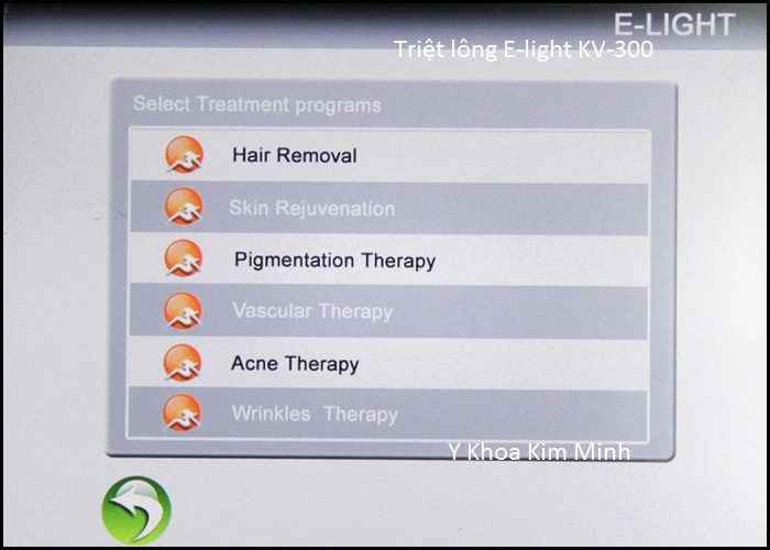 Máy triệt lông E-light đa năng KV-300 bán Y Khoa Kim Minh 12