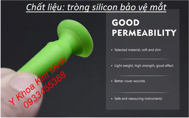 Tròng silicon bảo vệ mắt khi phẫu thuật thẩm mỹ cắt mí, rút mỡ mí mắt, căng da mặt băng chỉ silicon