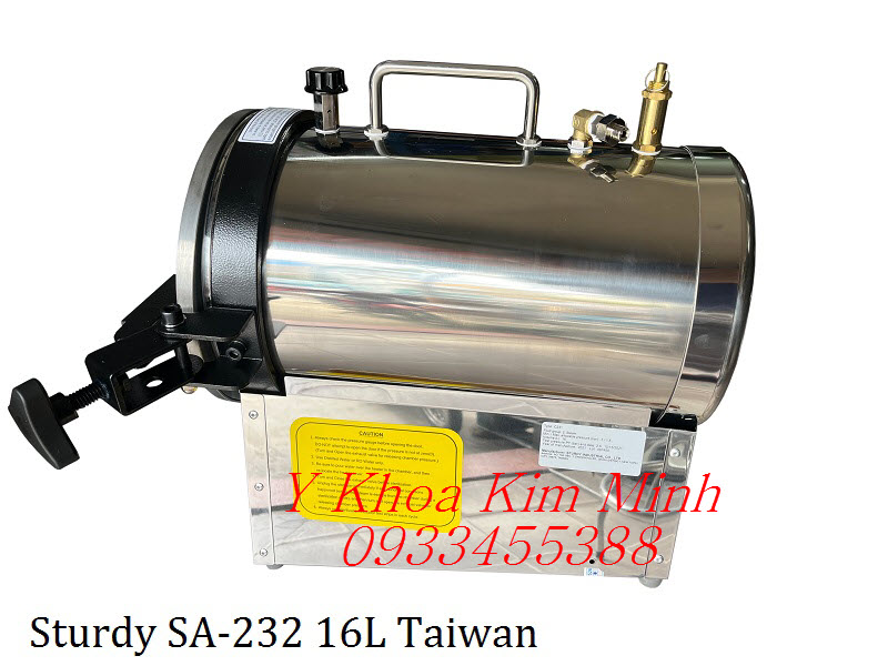 Tủ hấp tiệt trùng đài loan SA-232 16 lít bán ở Y Khoa Kim Minh