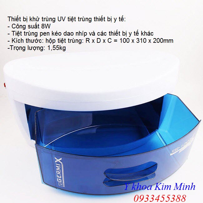Tủ hấp tiệt trùng pen kép dao nhíp y tế mini 8W - Y khoa Kim Minh 0933455388