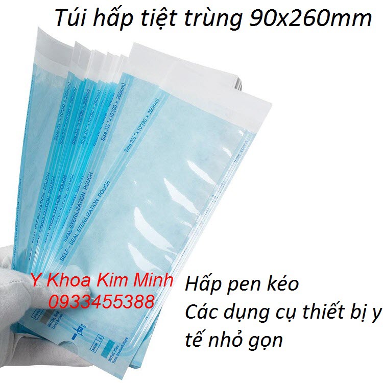 Túi hấp dụng cụ y tế, dụng cụ thẩm mỹ dùng trong điều trị phẫu thuật thẩm mỹ