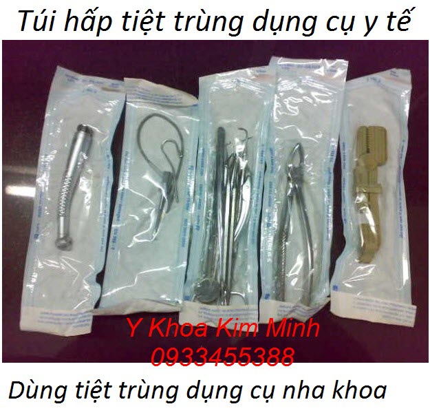 Túi hấp dụng cụ thiết bị y tế dùng trong nha khoa