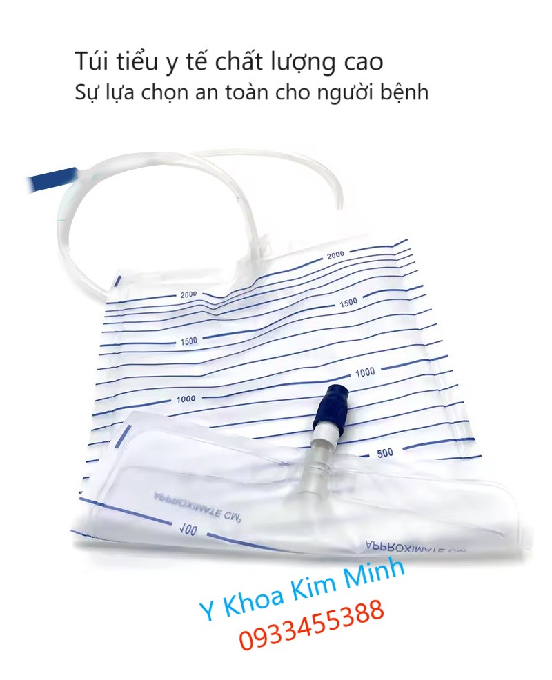 Túi chứa nước tiểu y tế cho bệnh nhân nằm tại giường