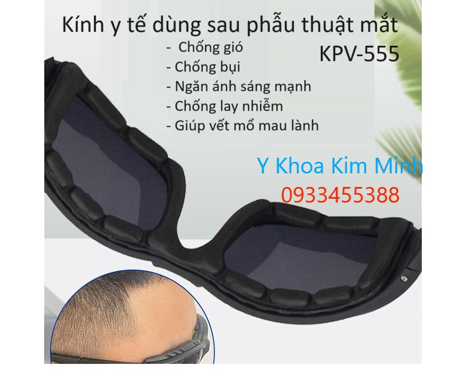 Ưu điểm của mắt kính bảo vệ mắt sau phẫu thuật cắt mí KPV-555