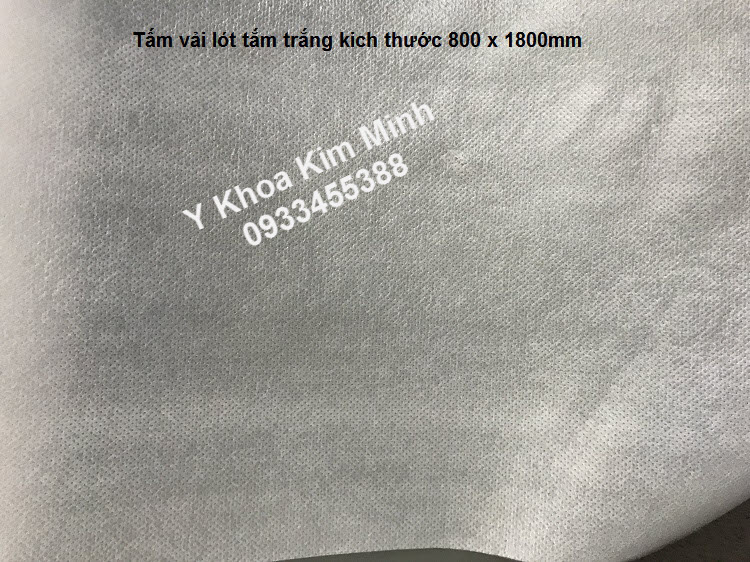 Tam vai lot tam trang khong tham nuoc dung cho giuong massage dung tam trang