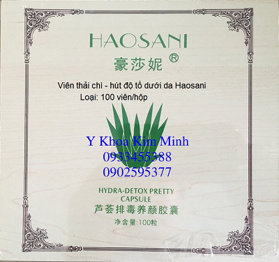 Viên hút chì loại bỏ độc tố dưới da Haosani 100 viên/hộp - Y khoa Kim MInh 0933455388