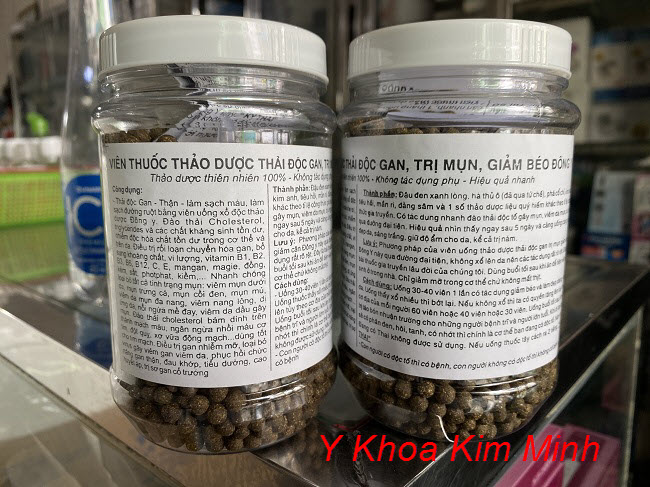 Viên thảo dược xổ độc gan chữa bệnh - Y khoa Kim Minh