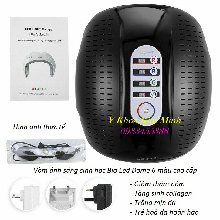 Vòm ánh sáng sinh học cao cấp 7 màu công nghệ PDT Bio Led Light Dome - Y Khoa Kim Minh