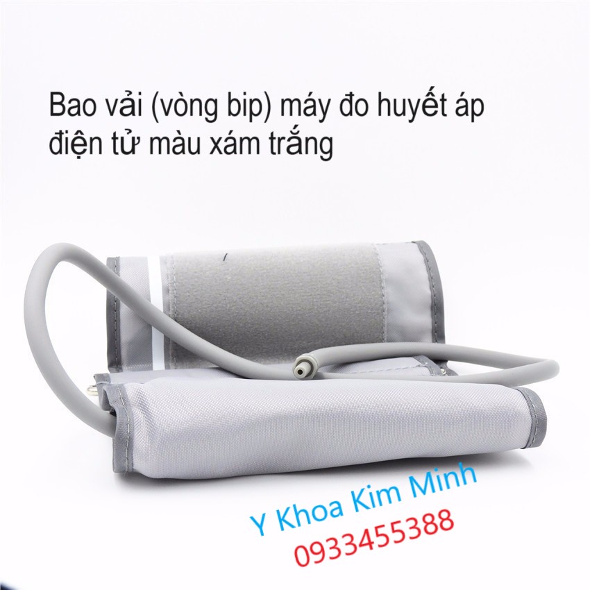 Vòng bit bao vải của máy đo huyết áp điện tử màu xám trắng