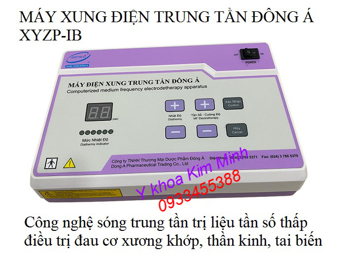 XYZP-IB dùng công nghệ xung điện sóng trung tần điều trị cơ xương khớp - Y khoa Kim Minh Máy trị liệu xung điện trung tần Đông Á YXZP-IB - Y khoa Kim Minh