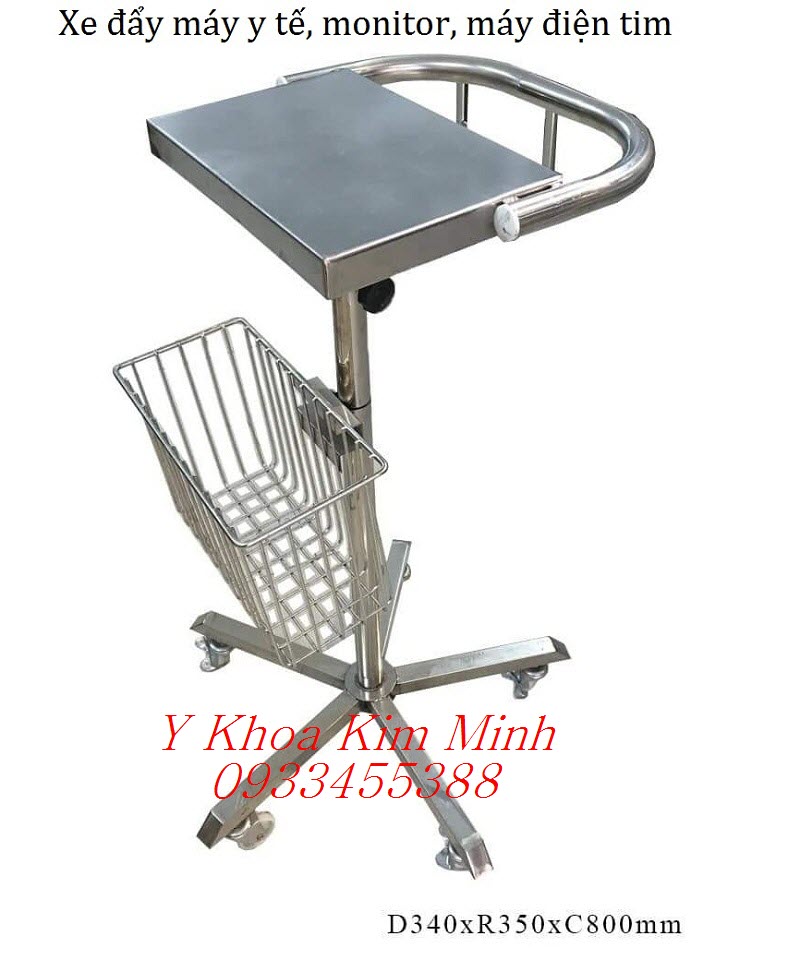 Bán xe đẩy máy y tế monitor, máy điện tim ở Y Khoa Kim Minh