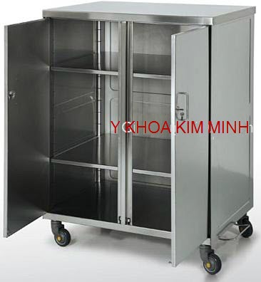 Xe đẩy cấp phát quần áo bệnh nhân