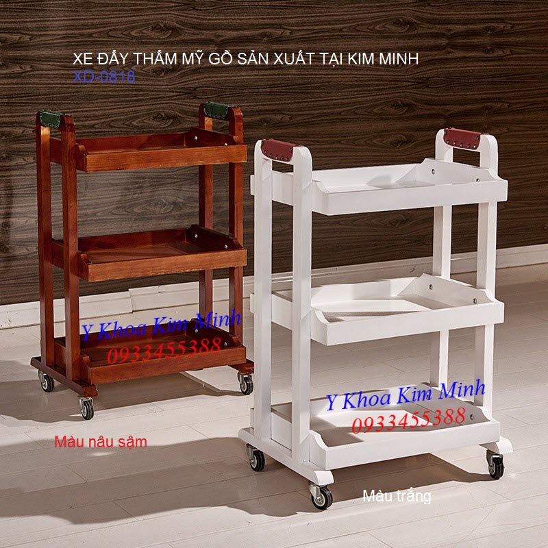 Xe đẩy thẩm mỹ, giường massage spa, ghe bup san xuat ban tai Y khoa Kim Minh 0933455388
