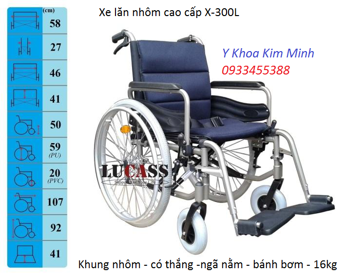 Dia chi ban xe lan nhom Lucas X-300L tại Sài gòn - Y Khoa Kim Minh 0933455388