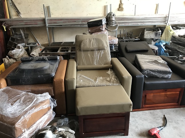 Xưởng sản xuất giường ghế massage Foot Spa tại Tp Hồ Chí Minh - Y khoa Kim Minh 0933455388