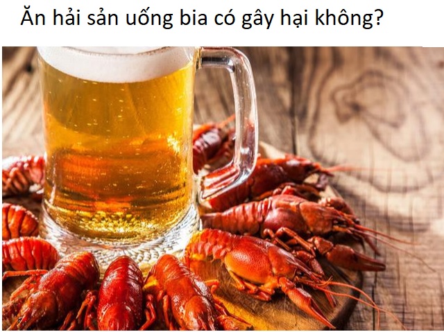 Ăn hải sản uống bia cùng lúc là cách gây hại cho cơ thể