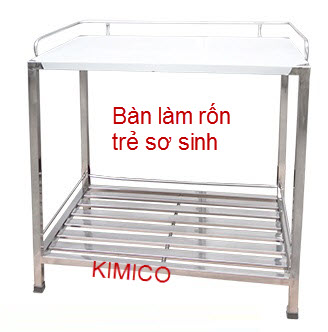 Bàn làm rốn trẻ sơ sinh bệnh viện phụ sản