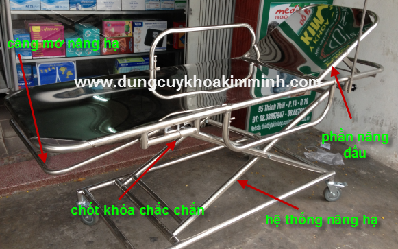 băng ca xep inox xe cap cuu