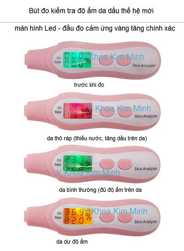 Bút đo kiểm tra độ ẩm da dầu thế hệ mới Y Khoa Kim Minh